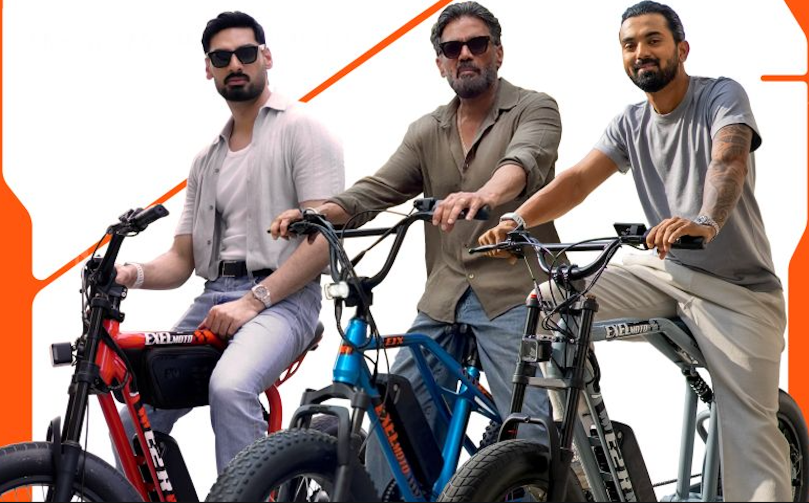 Star Power Fuels EV Disruption as Suniel Shetty, KL Rahul, and Ahan Back Ebike Brand Exelmoto Akshai Varde
